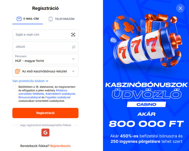 Kako se registrirati u Vulkan Spiele kasinu